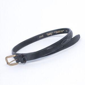Tory English Bridle Leather Raised Fancy Stitch Black Belt Riding Show Belt 36